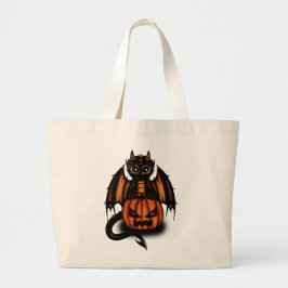 Halloween Dragon Grote Tote Bag