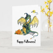 Halloween Dragon Kaart (Gele Bloem)