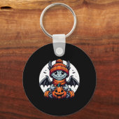 Halloween Dragon Pumpkin Sleutelhanger (Voorkant)