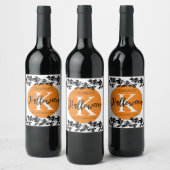 HALLOWEEN DRAGONFLY VINE MONOGRAM WINE ETIKETTEN (Flessen)