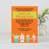 HALLOWEEN Dress Up Costume Party Birthday Invite Kaart (Staand voorkant)