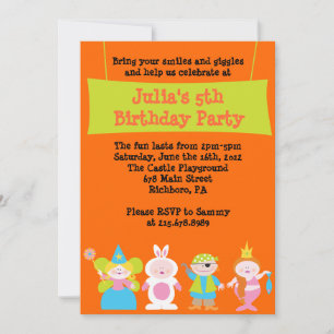 HALLOWEEN Dress Up Costume Party Birthday Invite Kaart