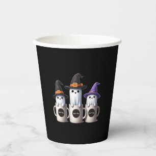 Halloween - Drie schattige boo-jee geest Papieren Bekers