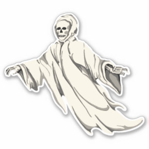 Halloween Drijvend Spectre Sticker
