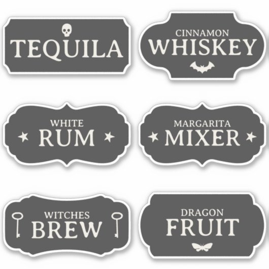  Halloween Drink Labels (Voorkant)