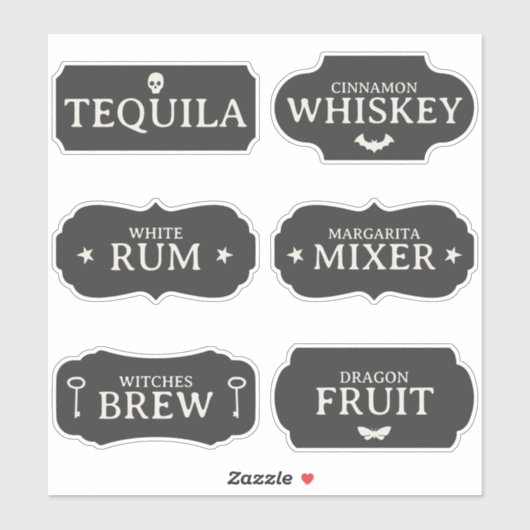  Halloween Drink Labels (Vel)