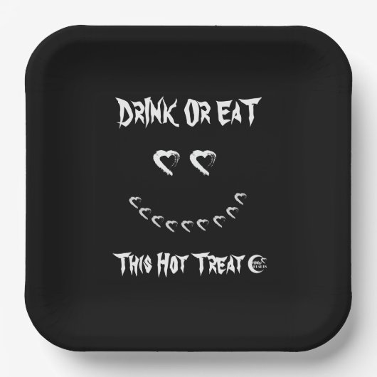 Halloween Drink of Eet Papier Bord (Voorkant)