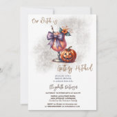 Halloween Drink Pumpkin Vrijgezellenfeest Kaart (Voorkant)