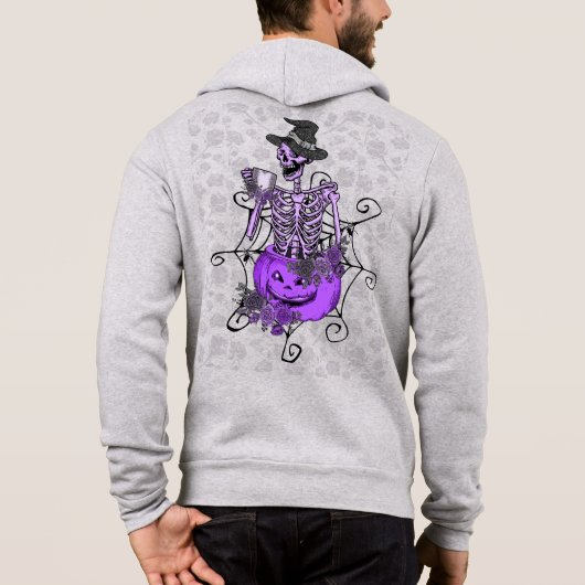 Halloween Drink Skeleton Hoodie (Achterkant)