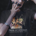 Halloween Drink up heksen Bachelorette T-shirt<br><div class="desc">Dit ontwerp kan op het gebied worden gepersonaliseerd dat door de foto en/of tekst te veranderen wordt verstrekt. Of het kan worden aangepast door te klikken deze Sjabloon personaliseert en dan de klik te kiezen om verdere optie aan te passen en de kleur van de achtergrond te schrappen of te...</div>