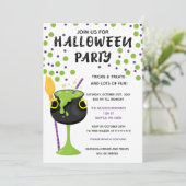 Halloween Drinken Snoepjes en behandelingen Hallow Kaart (Staand voorkant)