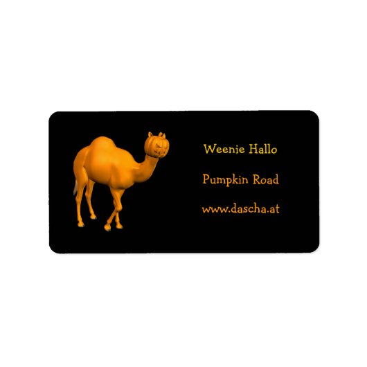 Halloween Dromedary Etiket (Voorkant)