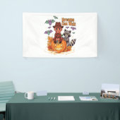 Halloween-dromen kunnen wachten op horrormonster spandoek (Beurs)