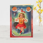  Halloween Dromen van een heks zijn Kaart (Gele Bloem)