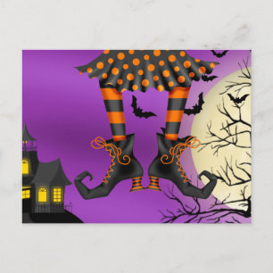 Halloween (drop in) Briefkaart Uitnodiging