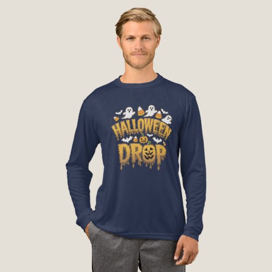 Halloween Drop Tri-Blend Shirt (Voorkant)