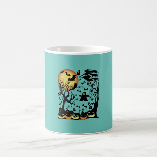 Halloween dubbelblind en moeilijk oplosbaar magische mok (Center)