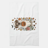 Halloween Duitse Draadhaar Theedoek (Verticaal)