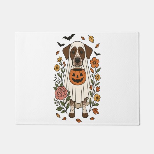 Halloween Duitse Staande Hond Deurmat (Voorkant)