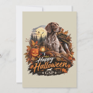 Halloween Duitse Staande Hond Kaart