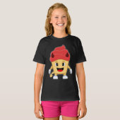 Halloween Duivel Cupcake T-shirt (Voorkant volledig)