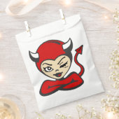 Halloween Duivel Pin Up Meisje Bedankzakje (Geknipt)