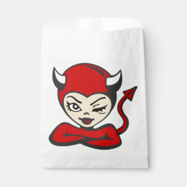 Halloween Duivel Pin Up Meisje Bedankzakje