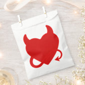 Halloween Duivel Satan Rode Hart Bedankzakje (Geknipt)
