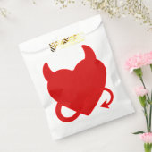 Halloween Duivel Satan Rode Hart Bedankzakje (Gezegeld)