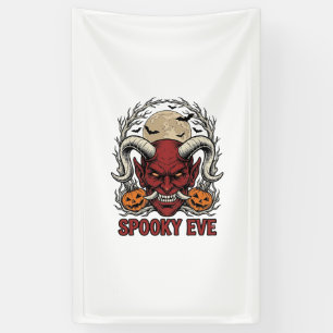 Halloween Duivel T-shirt met Vintage Gravure Pompo Spandoek