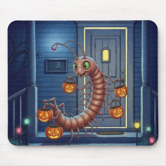 Halloween Duizendpoot Muismat (Voorkant)