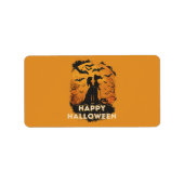 Halloween-Duo im Mondlicht Etiket (Voorkant)