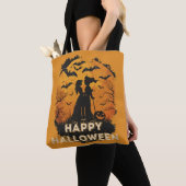 Halloween-Duo im Mondlicht Tote Bag (Dichtbij)