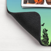 Halloween Dusk met heks Add Photo Lijst Muismat (Hoek)