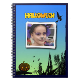 Halloween Dusk met heks Add Photo Lijst Notitieboek