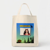Halloween Dusk met heks Add Photo Lijst Tote Bag (Voorkant)
