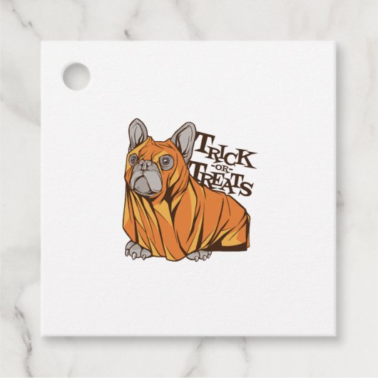 Halloween dweilen bedankjes labels (Voorkant)