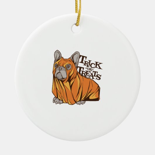 Halloween dweilen keramisch ornament (Voorkant)