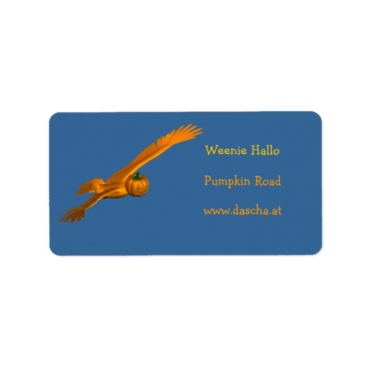 Halloween Eagle Etiket (Voorkant)
