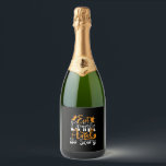 Halloween Eat Drink And Be Scary Birthday Sparkling Wijnetiket<br><div class="desc">Halloween Eat Drink And Be Scary Birthday</div>