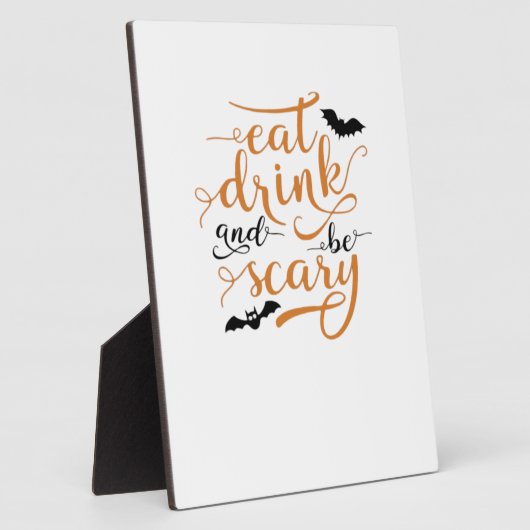 Halloween Eat Drink And Be Scary Creative Casual Fotoplaat (Zijkant)