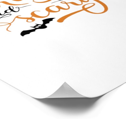 Halloween Eat Drink And Be Scary Creative Casual Poster (Hoek)