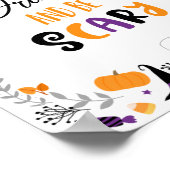 Halloween Eat Drink is een eng teken Poster (Hoek)