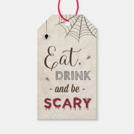 Halloween Eat Drink Wees Eng Kind Adult Party Favo Cadeaulabel
