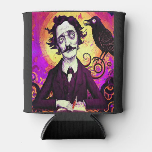 Halloween, Edgar Allen Poe, Raven, Nevermore Blikjeskoeler (Voorkant)