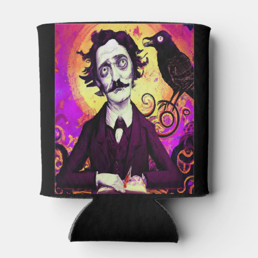 Halloween, Edgar Allen Poe, Raven, Nevermore Blikjeskoeler (Achterkant)