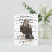 Halloween, Edgar Allen Poe, Raven, Nevermore Briefkaart (Staand voorkant)