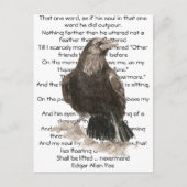 Halloween, Edgar Allen Poe, Raven, Nevermore Briefkaart (Voorkant)