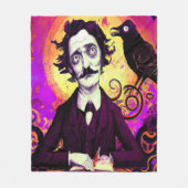 Halloween, Edgar Allen Poe, Raven, Nevermore Fleece Deken (Voorkant)