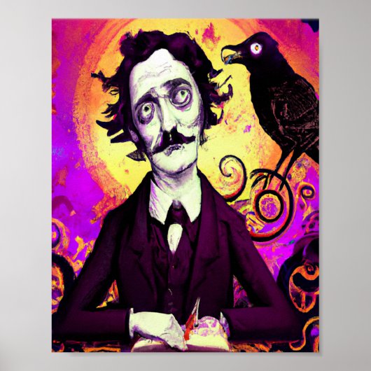 Halloween, Edgar Allen Poe, Raven, Nevermore Poster (Voorkant)